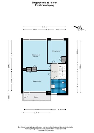 Floor plan - Zingerskamp 23, 1251 PJ Laren Nh 